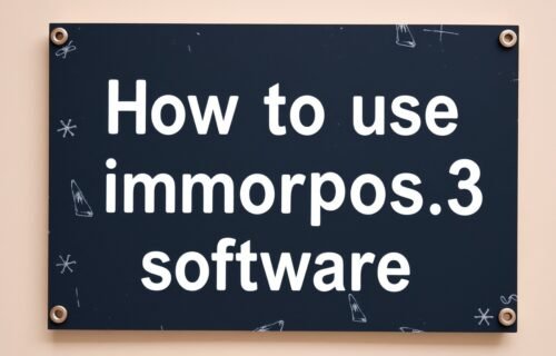 how to use immorpos35.3 software